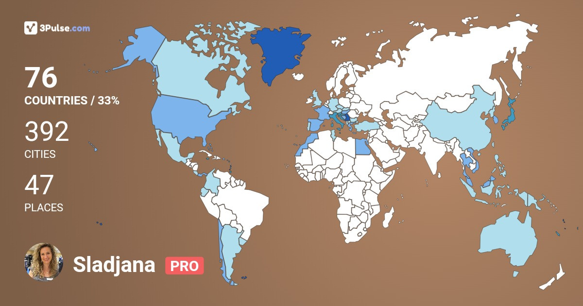 Изображение Карты путешествий Sladjana Neskovic