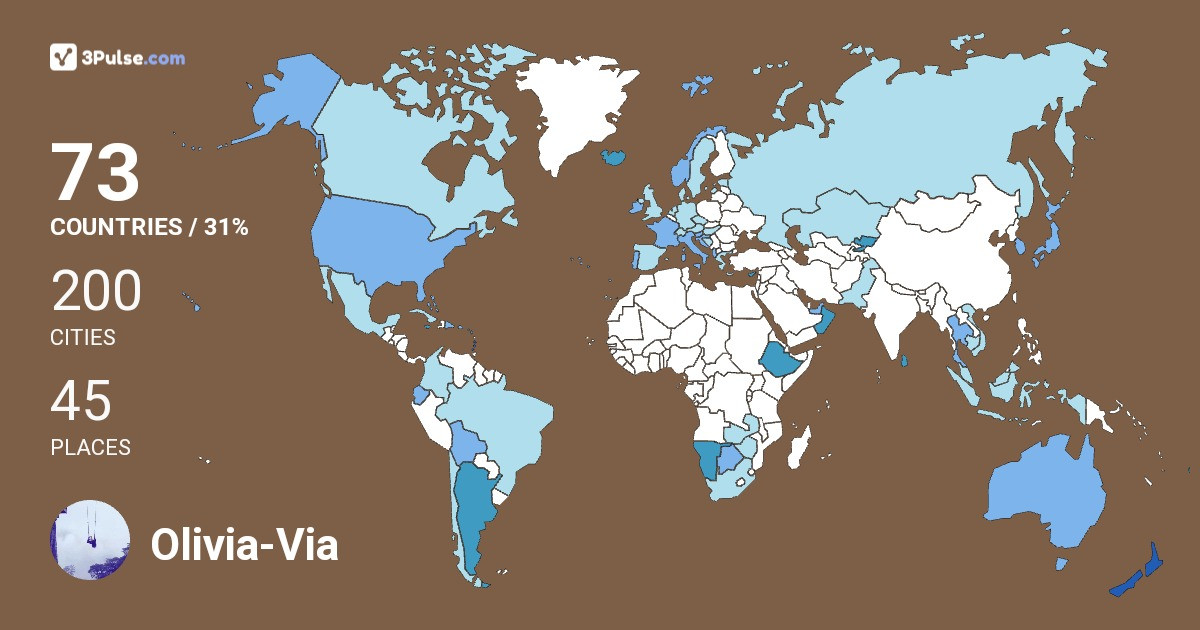 Olivia-Via Sabin's Travel Map Image