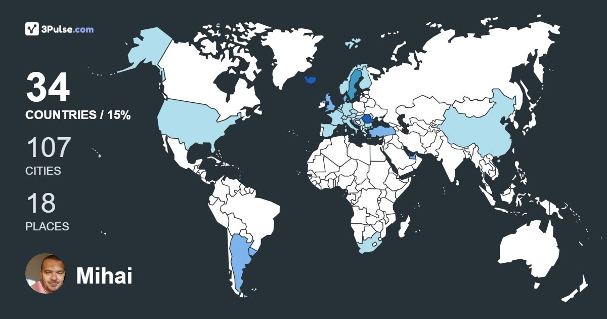 Изображение Карты путешествий Mihai Macavei
