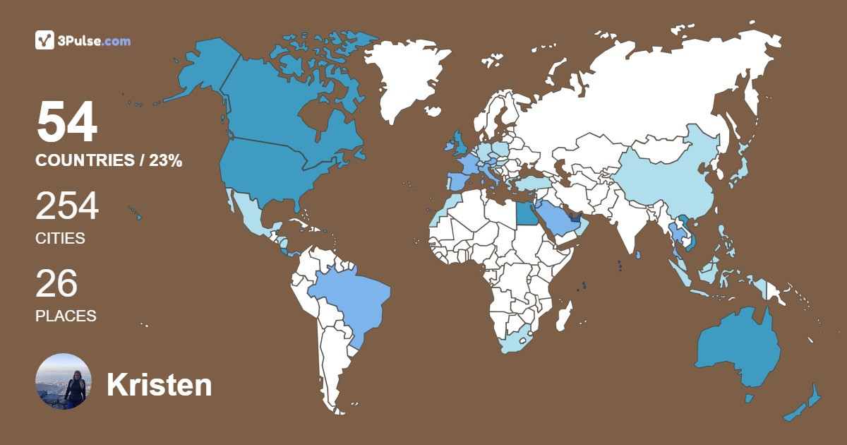 Изображение Карты путешествий Kristen Larkin