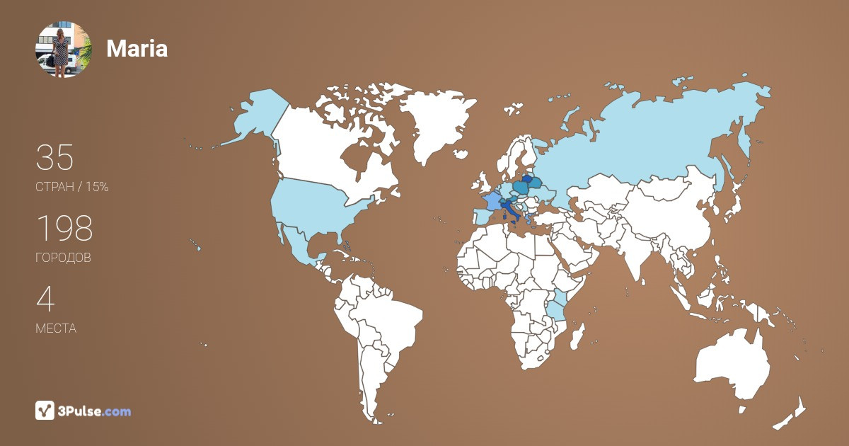 Maria Valeinia's Travel Map Image