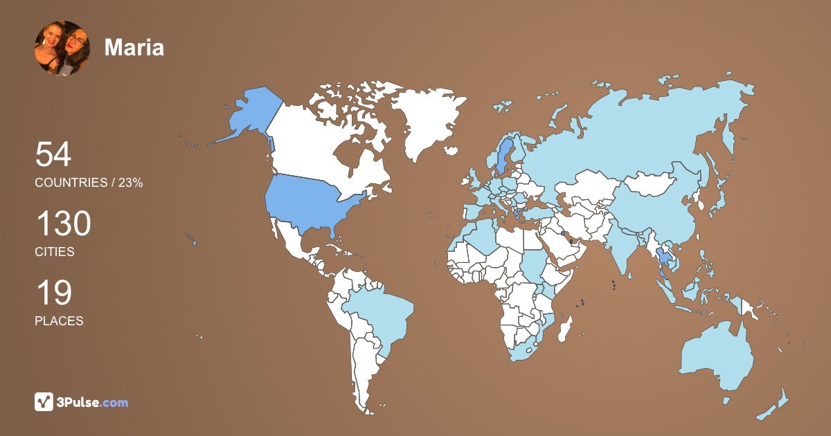 Maria Nizamidou's Travel Map Image