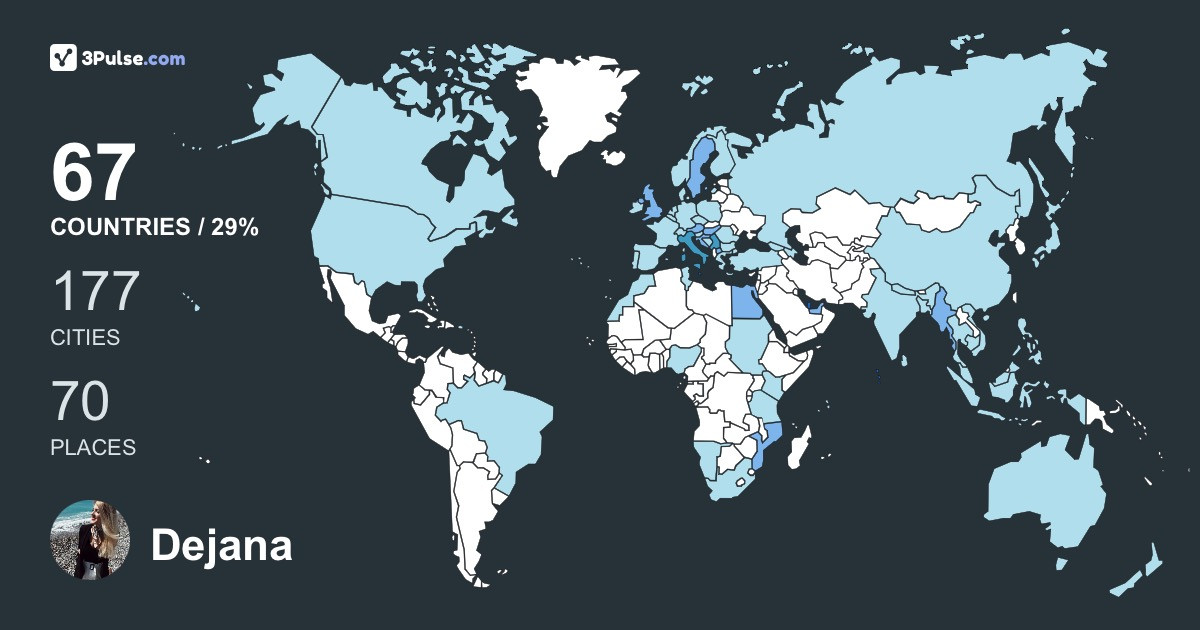Изображение Карты путешествий Dejana Misic