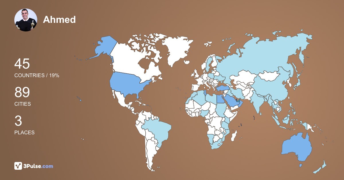 Изображение Карты путешествий Ahmed Hikal