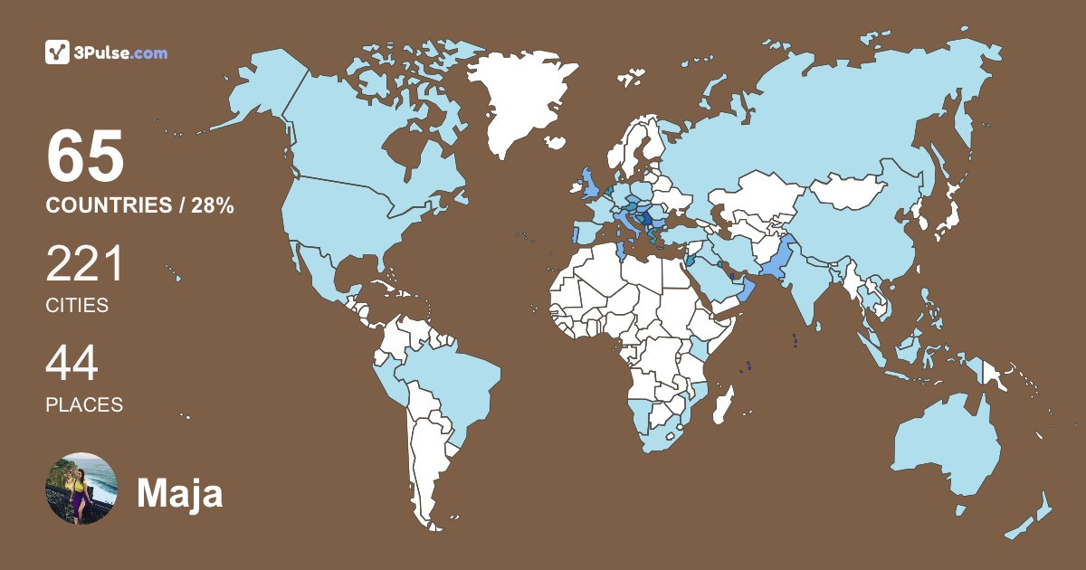 Изображение Карты путешествий Maja Bojovic