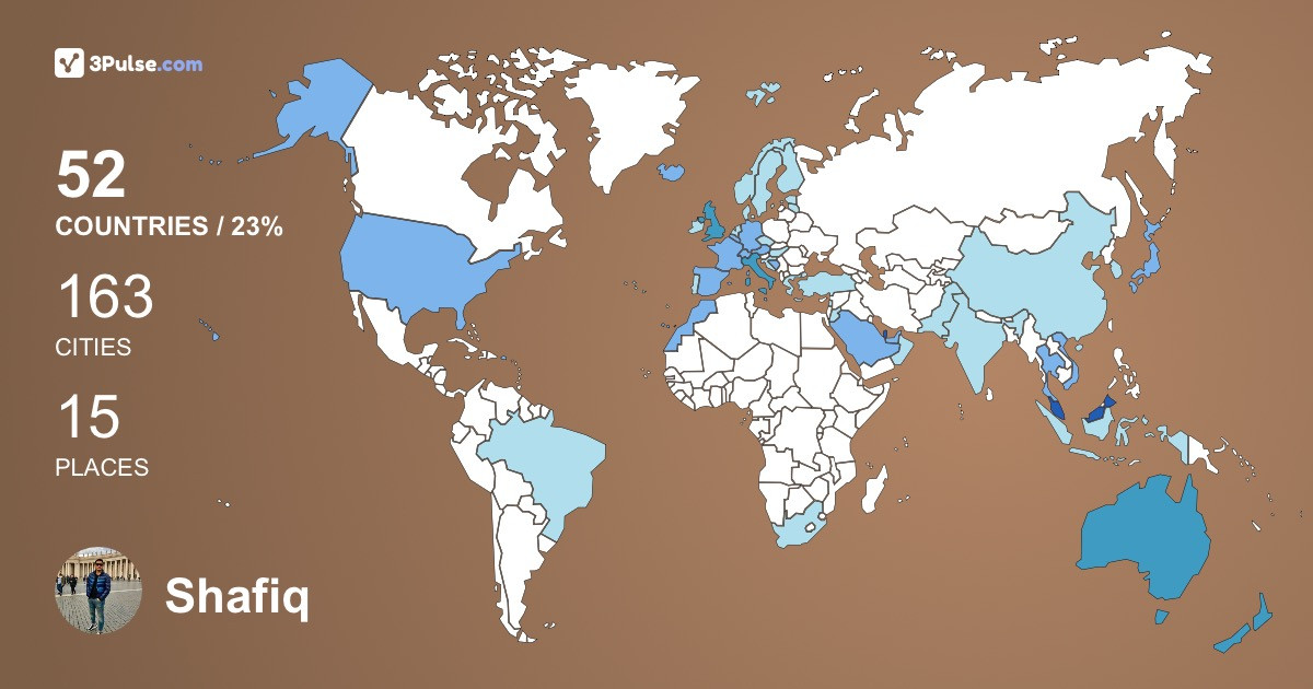 Изображение Карты путешествий Shafiq Ramli