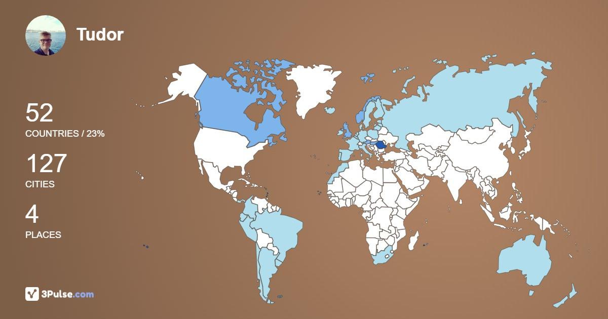 Tudor oltescu's Travel Map Image