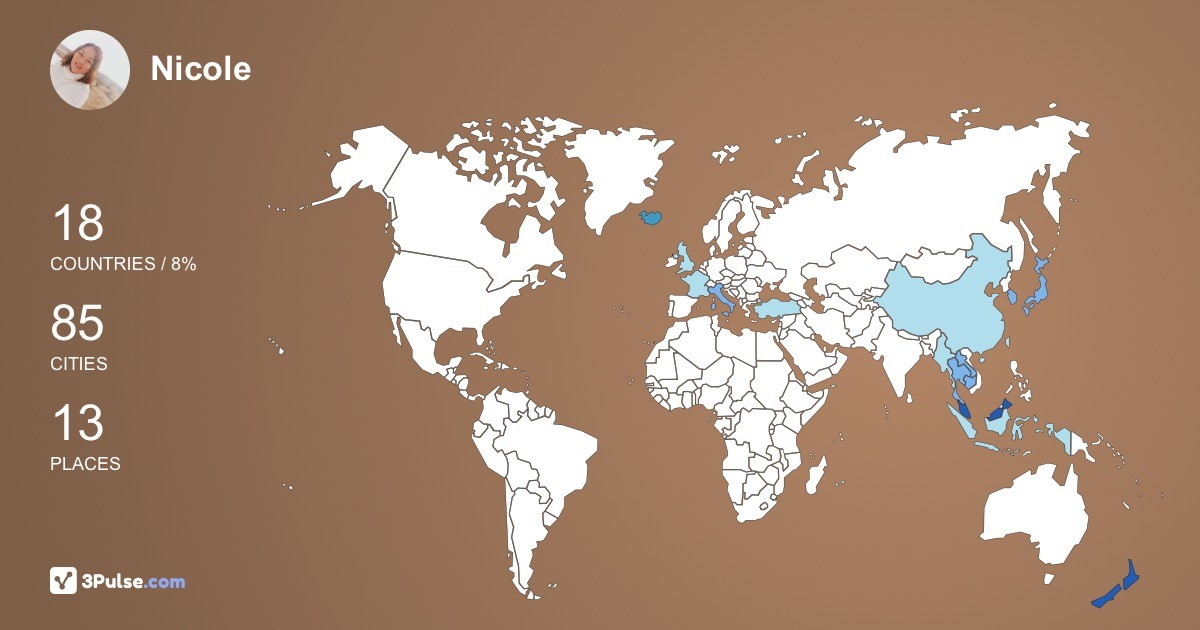 Изображение Карты путешествий Nicole Lee