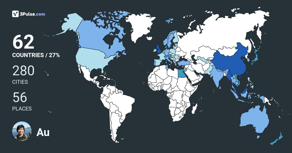 Au Yee's Travel Map Image