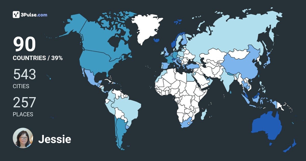 Jessie Chua-Kong's Travel Map Image