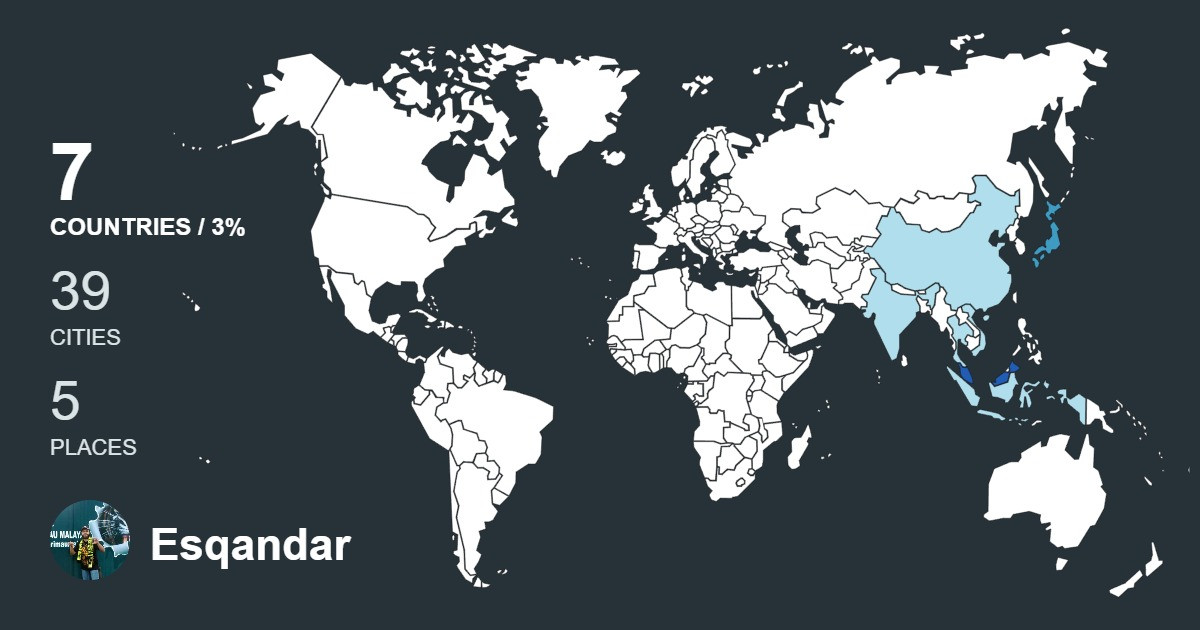 Изображение Карты путешествий Esqandar Ben-Daud