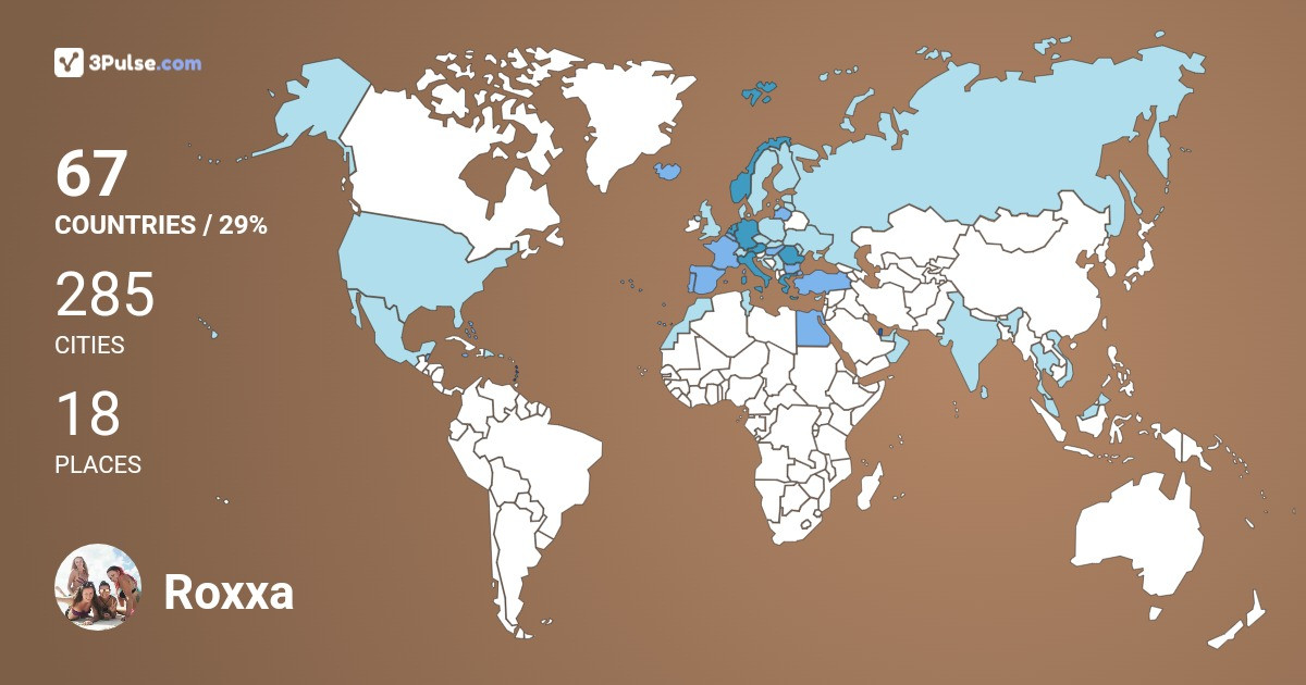 Roxxa Roxx's Travel Map Image