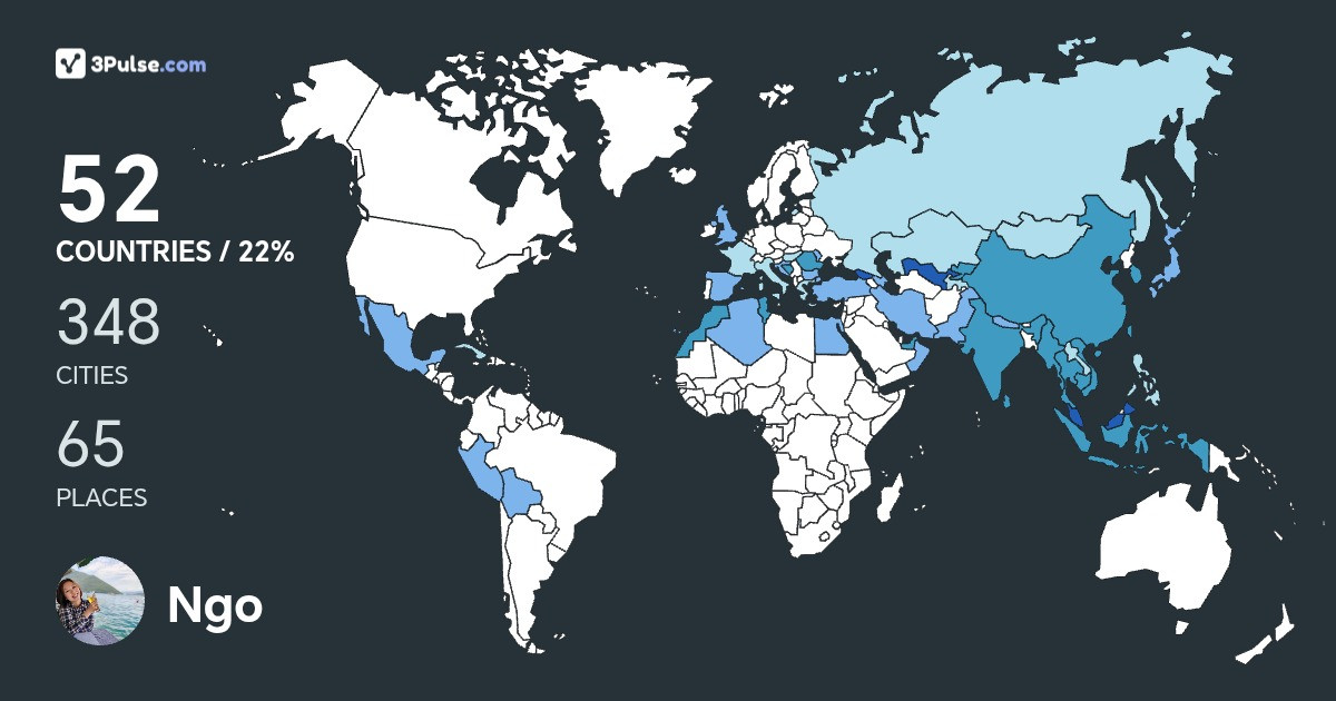 Изображение Карты путешествий Ngo Kiao-Ling