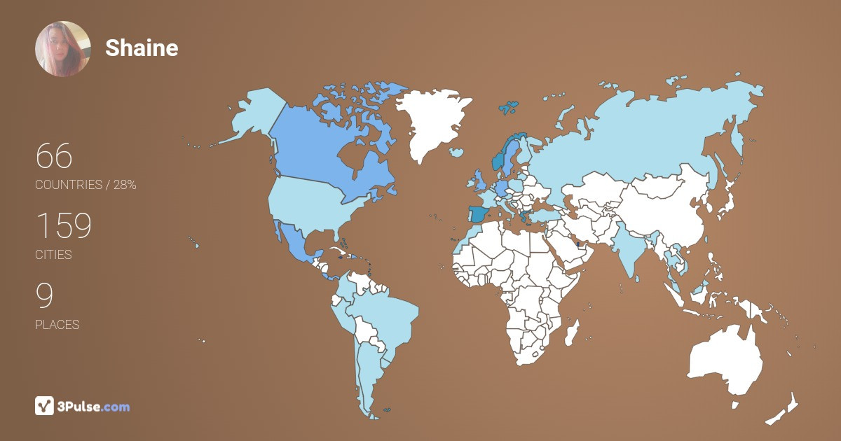 Изображение Карты путешествий Shaine Dichosa