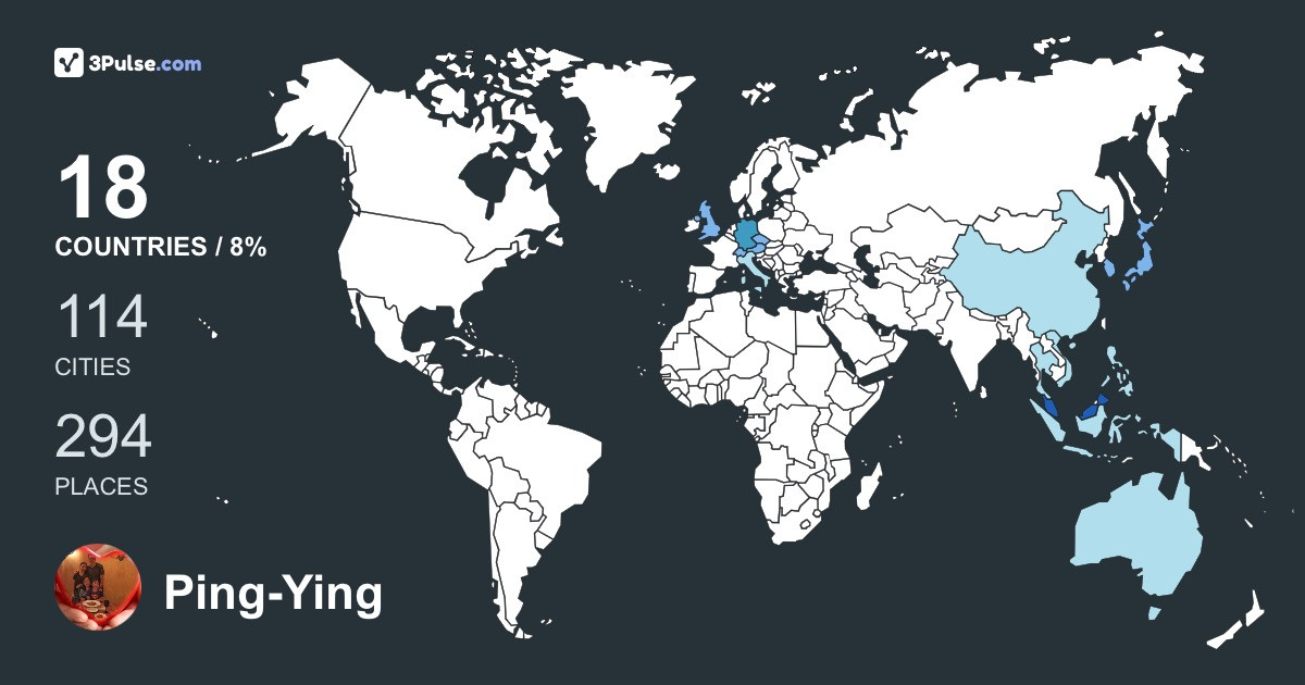 Ping-Ying Kok-Lee's Travel Map Image