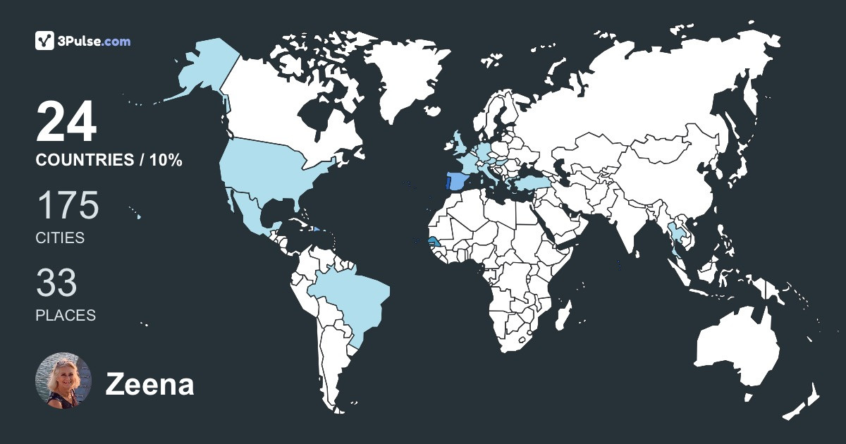 Изображение Карты путешествий Zeena Teles