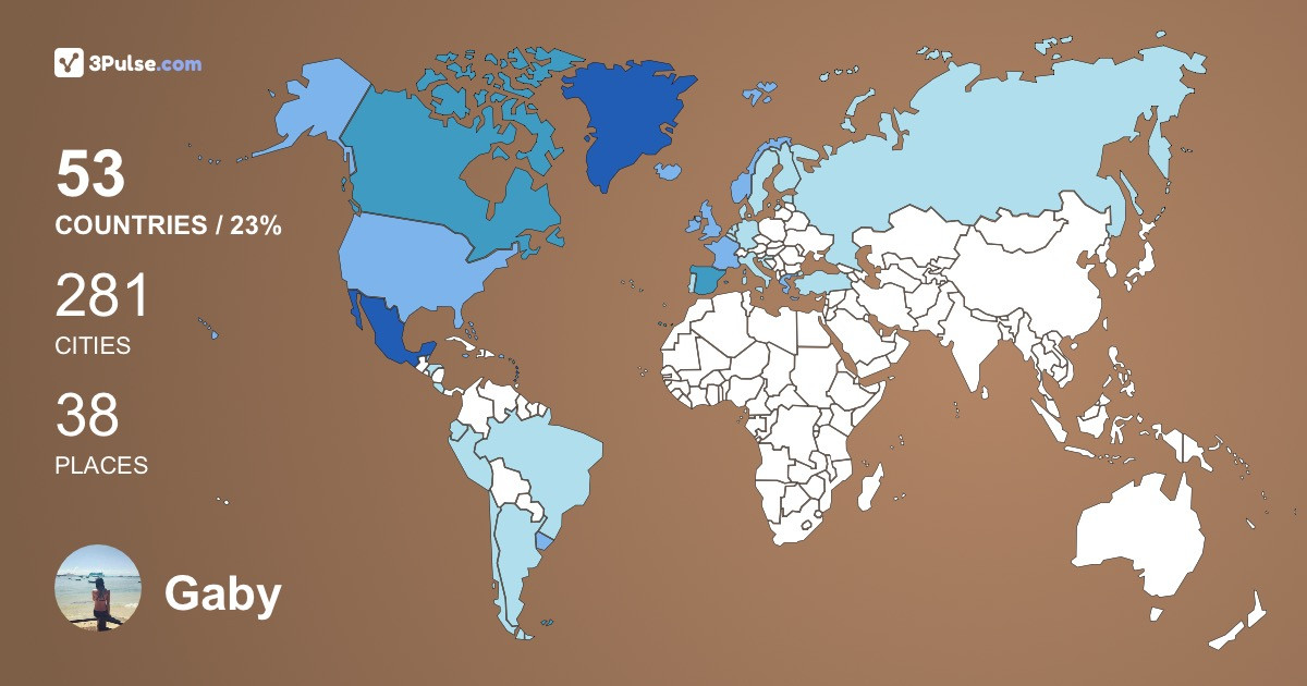 Изображение Карты путешествий Gaby Arias