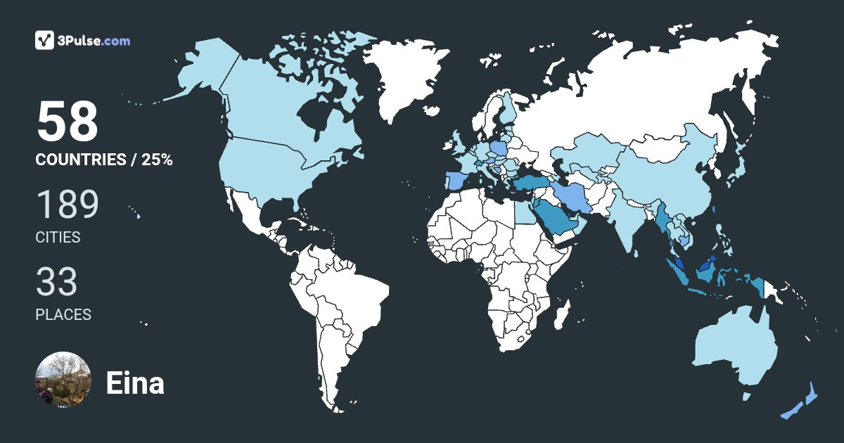 Eina Enal's Travel Map Image