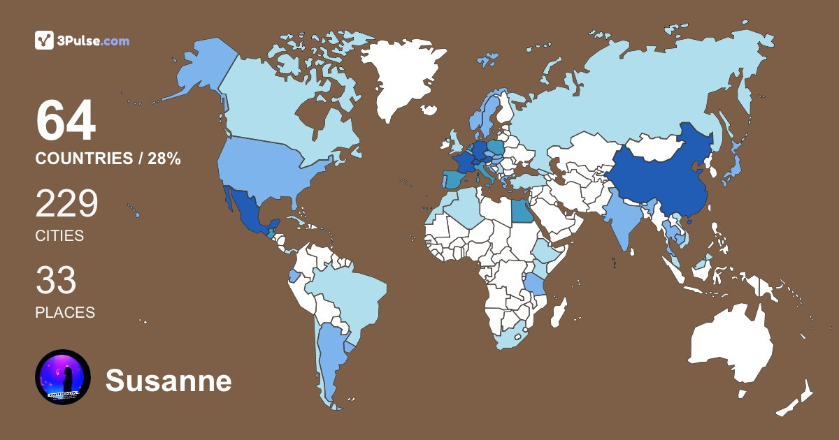 Susanne Lehmann's Travel Map Image