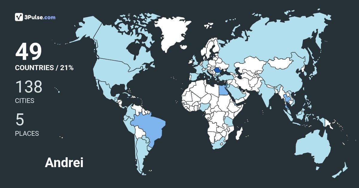 Изображение Карты путешествий Andrei Munteanu