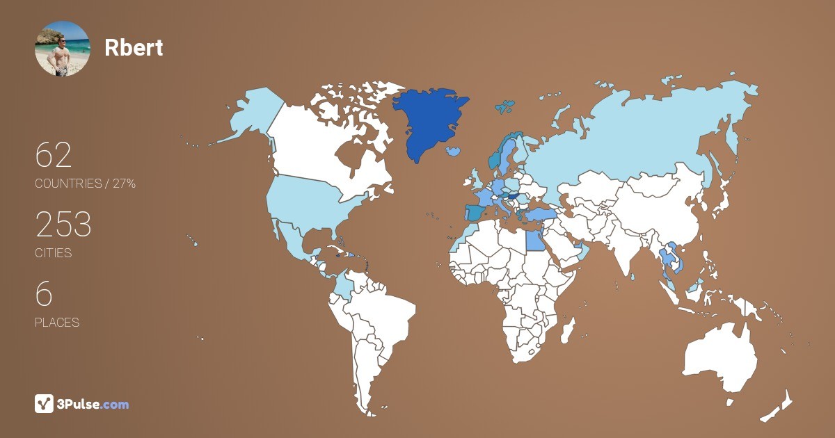 Rbert Duma's Travel Map Image
