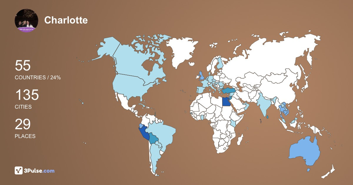 Изображение Карты путешествий Charlotte Mastin