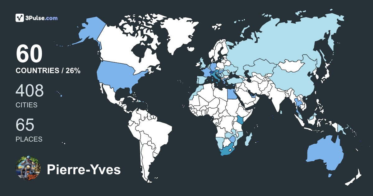 Изображение Карты путешествий Pierre-Yves Roten