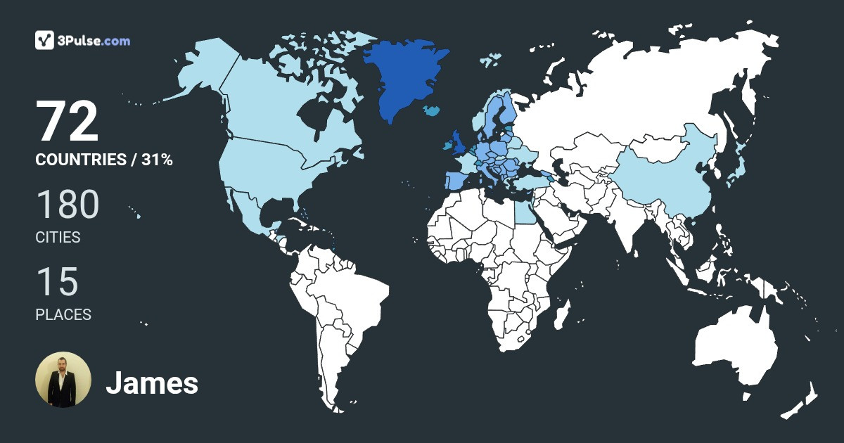 Изображение Карты путешествий James Scanln