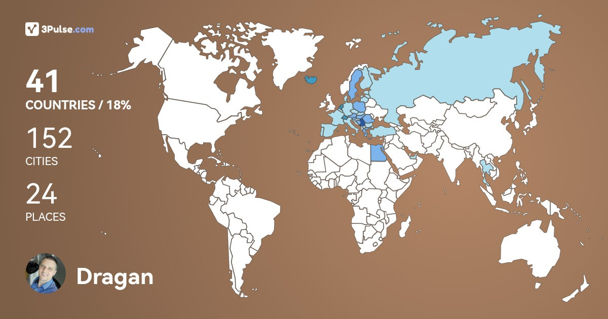 Изображение Карты путешествий Dragan Kuli