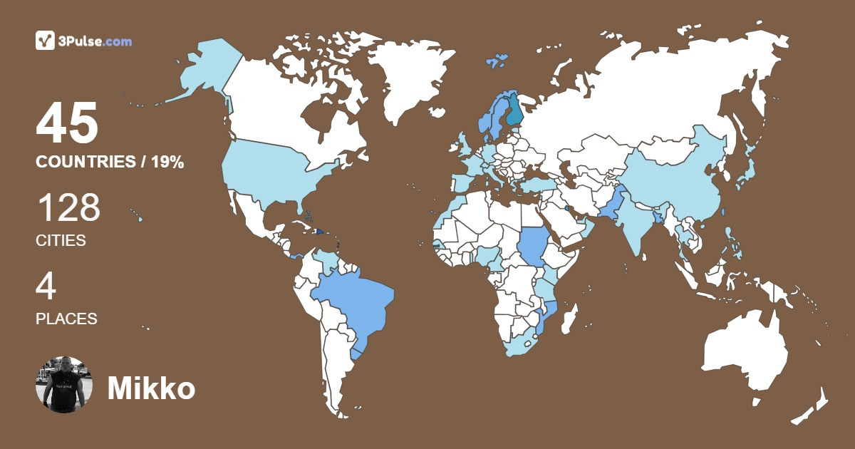 Изображение Карты путешествий Mikko Sola