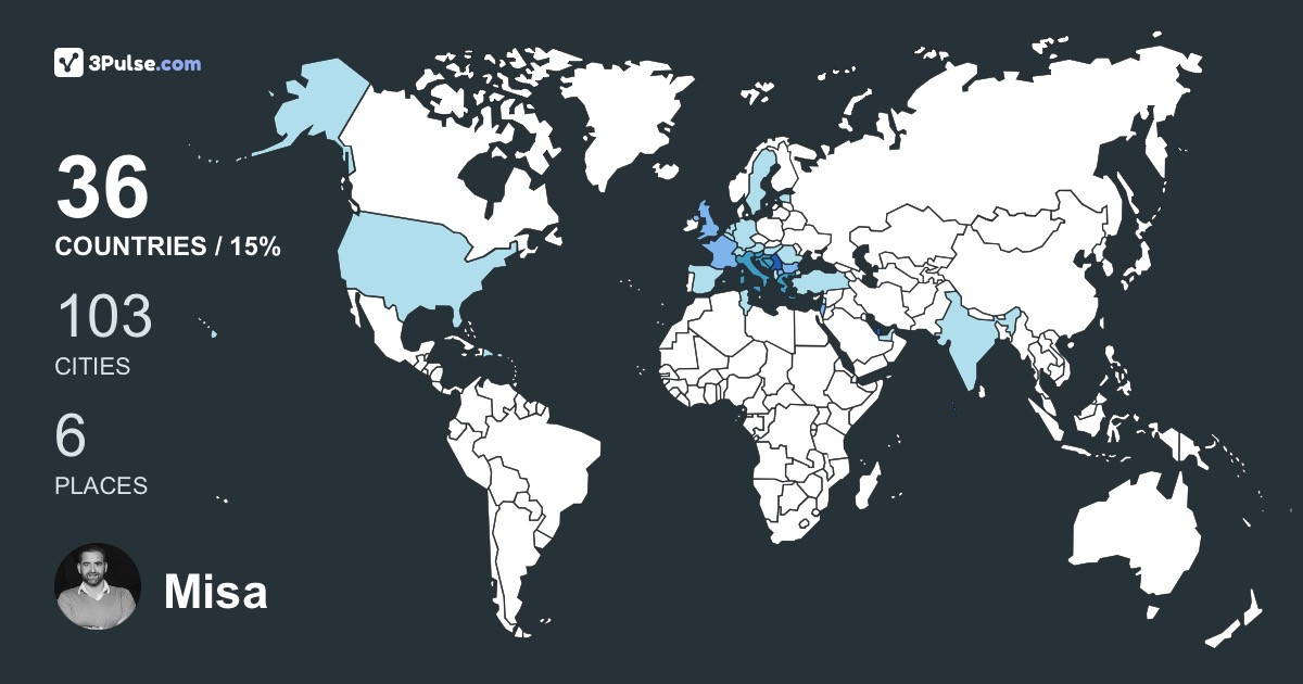 Изображение Карты путешествий Misa Zivic