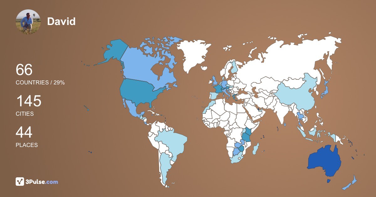 Изображение Карты путешествий David Gracey