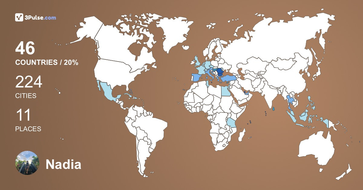 Изображение Карты путешествий Nadia Nadia