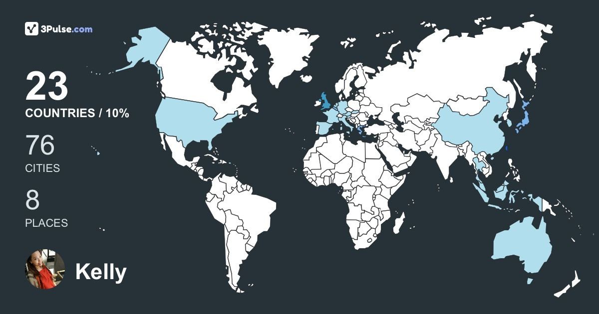 Изображение Карты путешествий Kelly Yeh