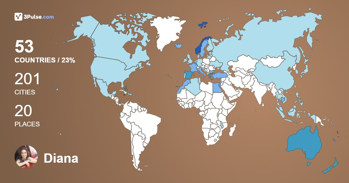 Изображение Карты путешествий Diana Ioana