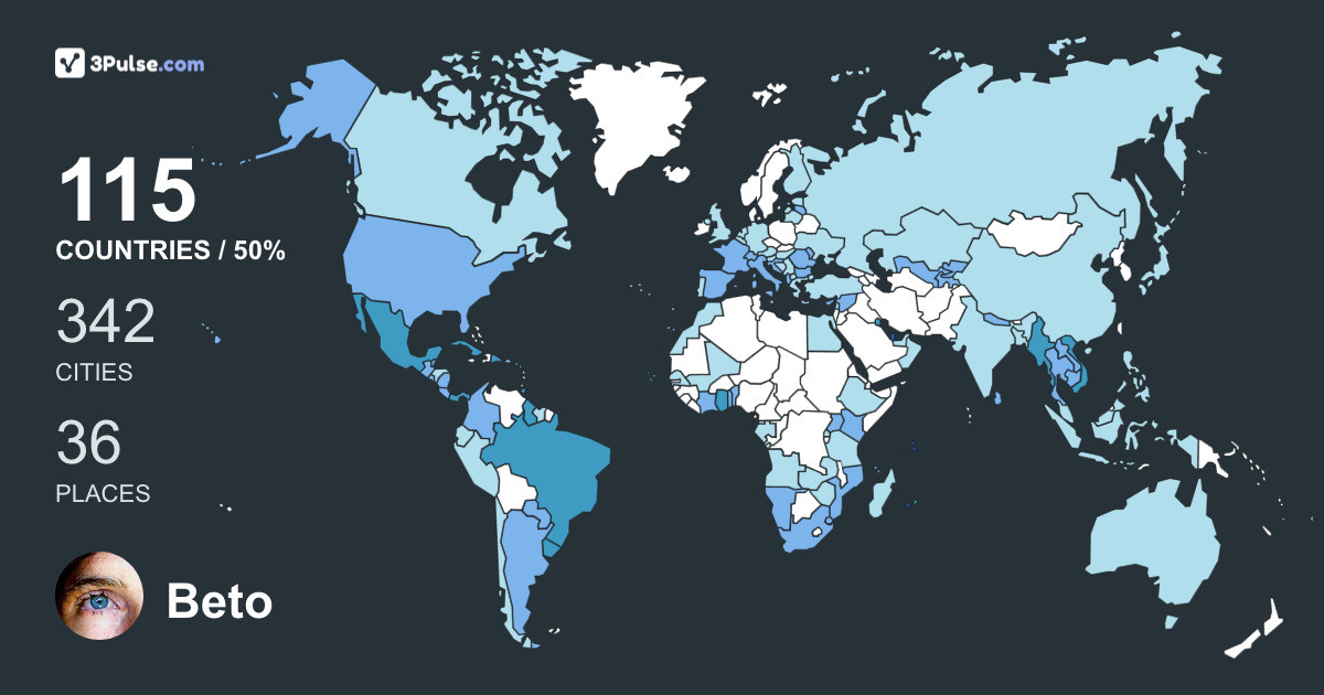 Изображение Карты путешествий Beto Iacchini