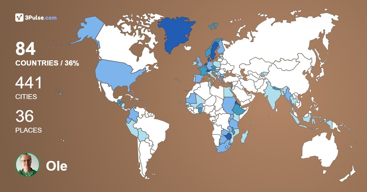 Изображение Карты путешествий Ole Brauer