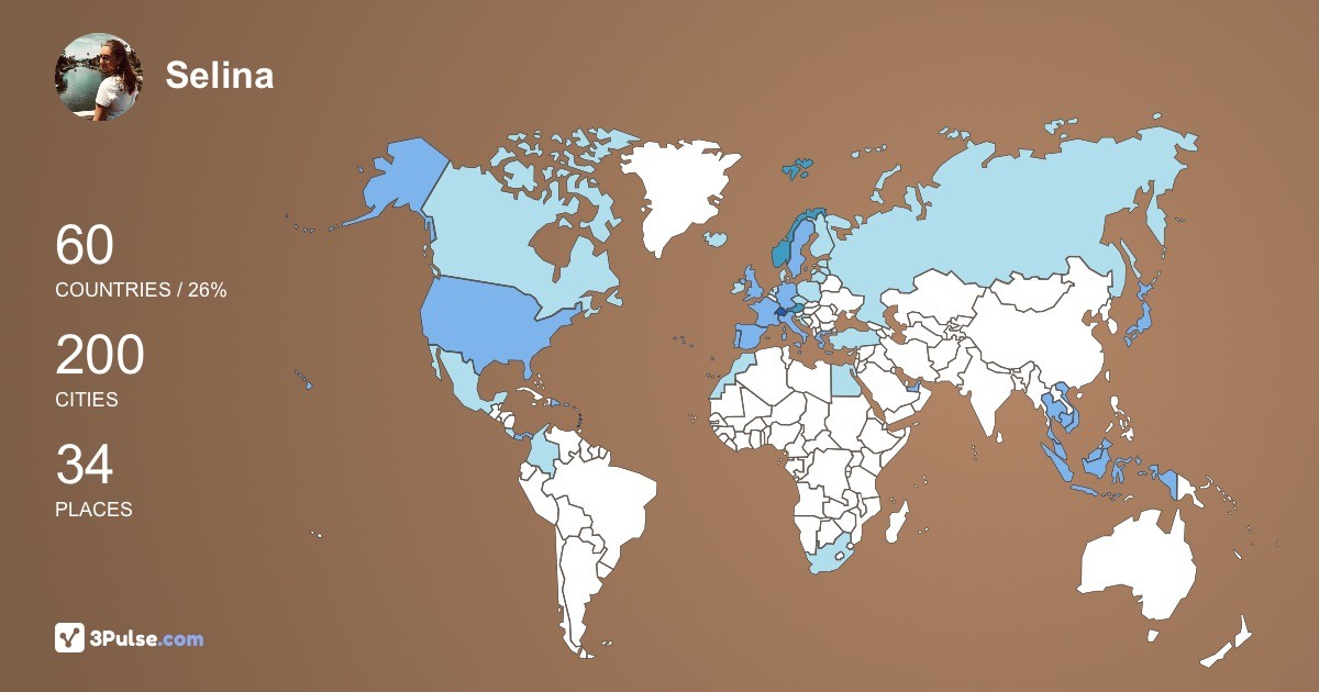 Изображение Карты путешествий Selina Hahn