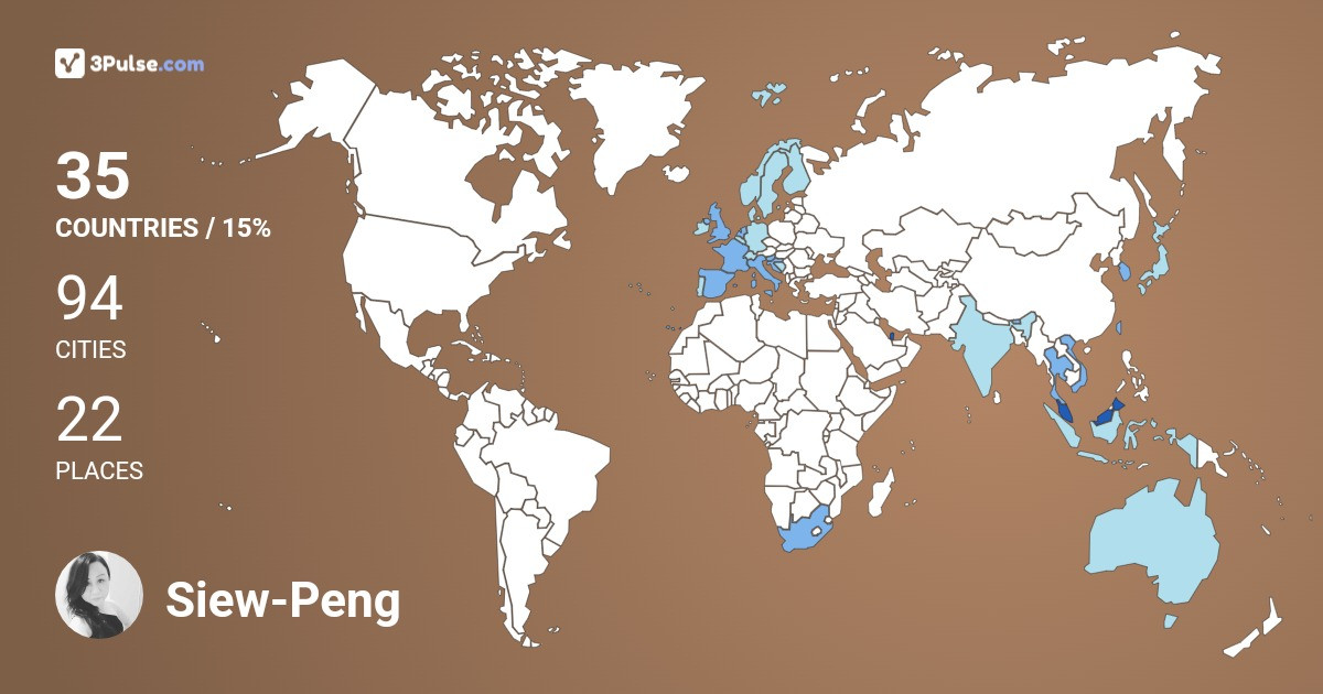Изображение Карты путешествий Siew-Peng Tan