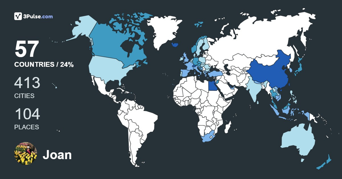 Изображение Карты путешествий Joan Cw