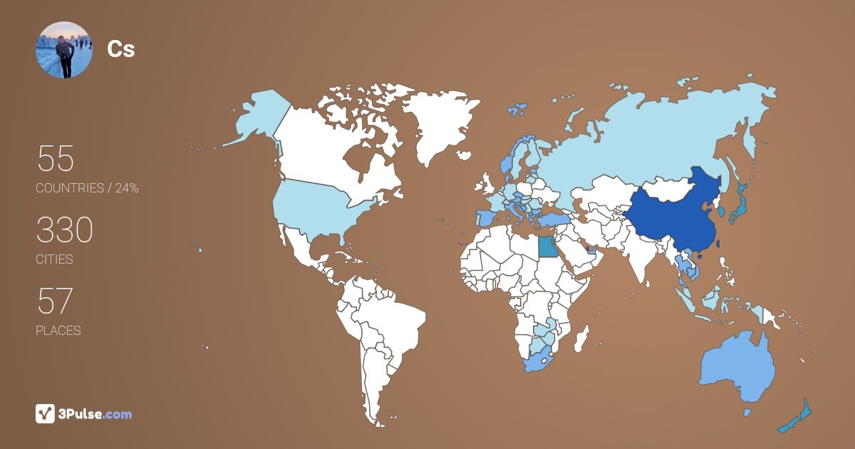 Изображение Карты путешествий Cs Leong