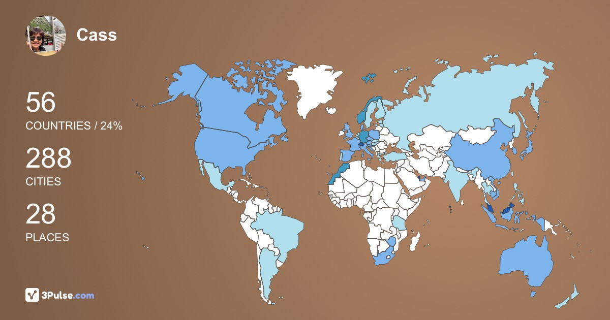 Cass Chan's Travel Map Image