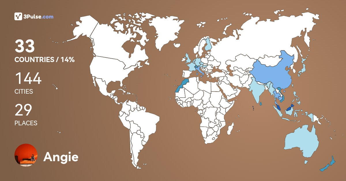 Angie Ng's Travel Map Image