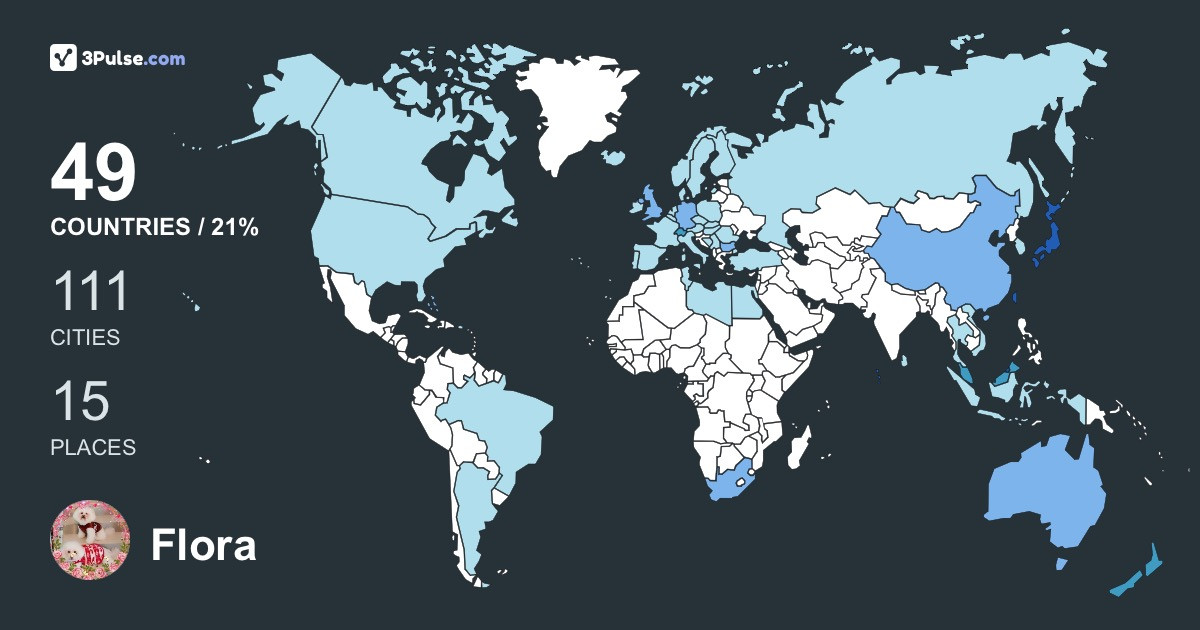 Изображение Карты путешествий Flora Chan
