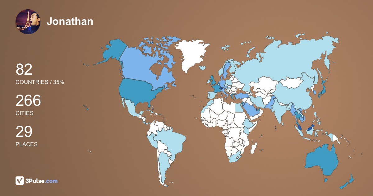 Изображение Карты путешествий Jonathan Oh