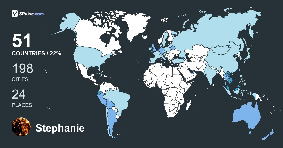 Изображение Карты путешествий Stephanie Wong