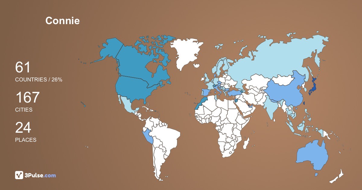 Изображение Карты путешествий Connie Kuo