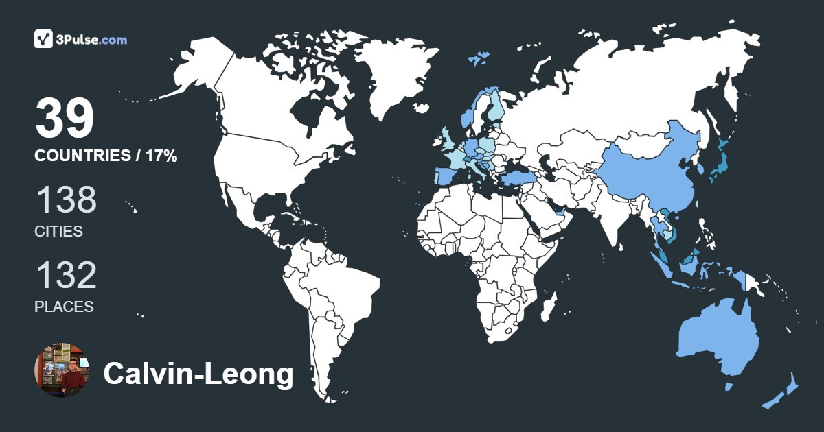 Изображение Карты путешествий Calvin-Leong Weng-Hhin