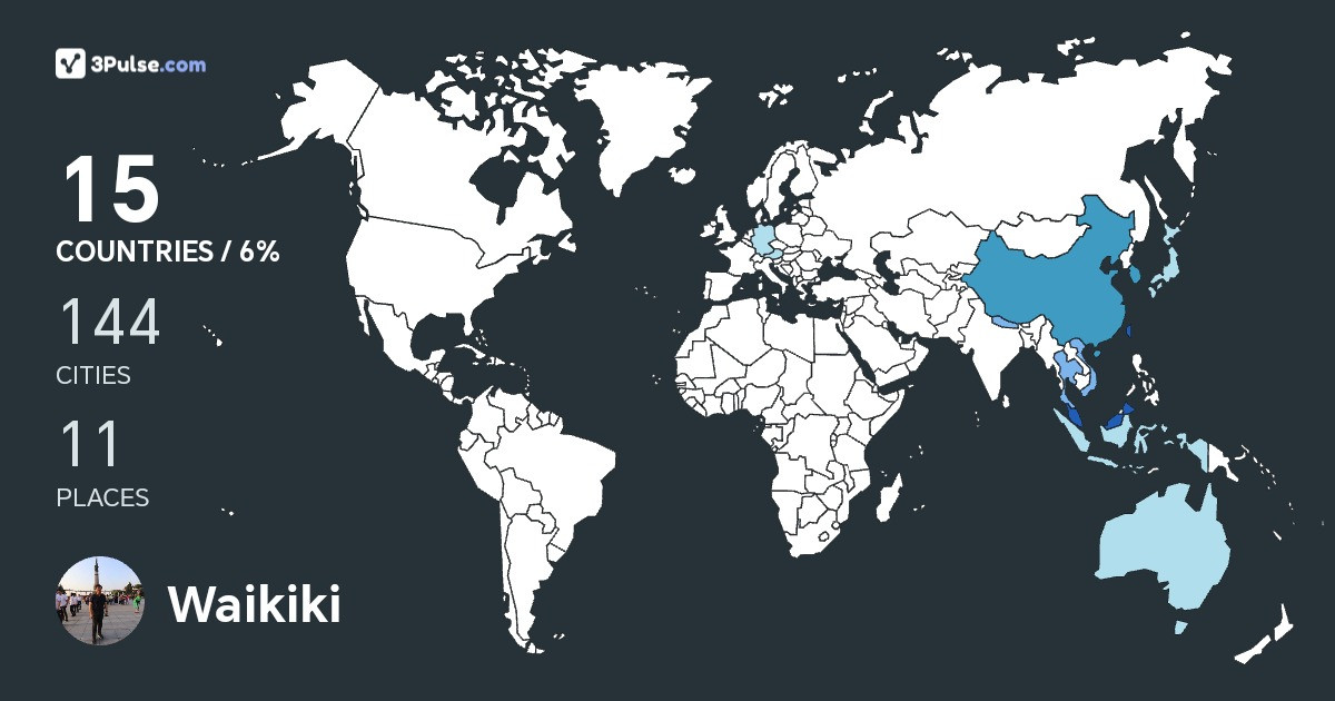 Изображение Карты путешествий Waikiki Tam
