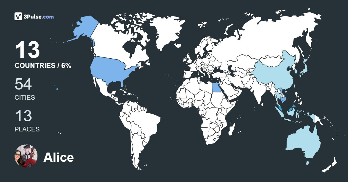 Изображение Карты путешествий Alice Tie